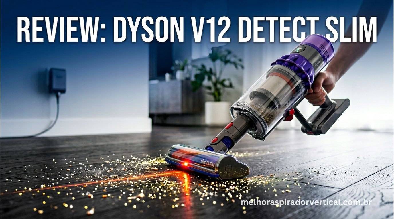 Review completo do Dyson V12 Detect Slim com tecnologia Laser Detection