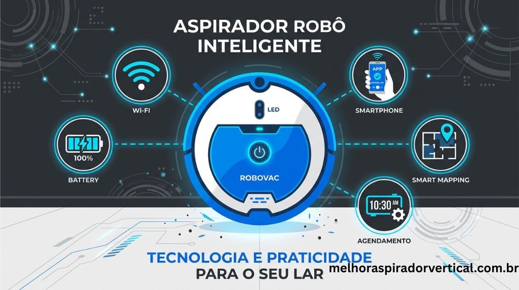 Seção de perguntas frequentes sobre como configurar aspirador robô pela primeira vez
