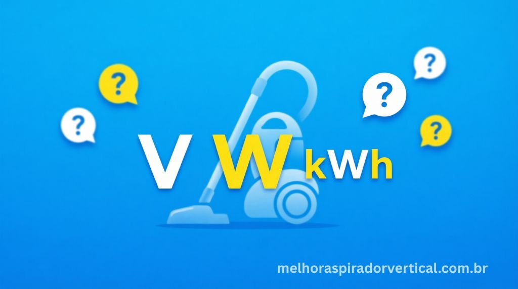 Seção de perguntas frequentes sobre voltagem, potência e consumo de aspiradores de pó